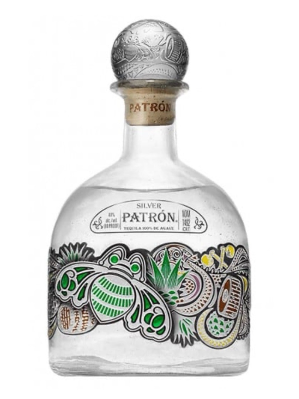 Patrón Limited Edition Silver Tequila Bottle ( empty)
